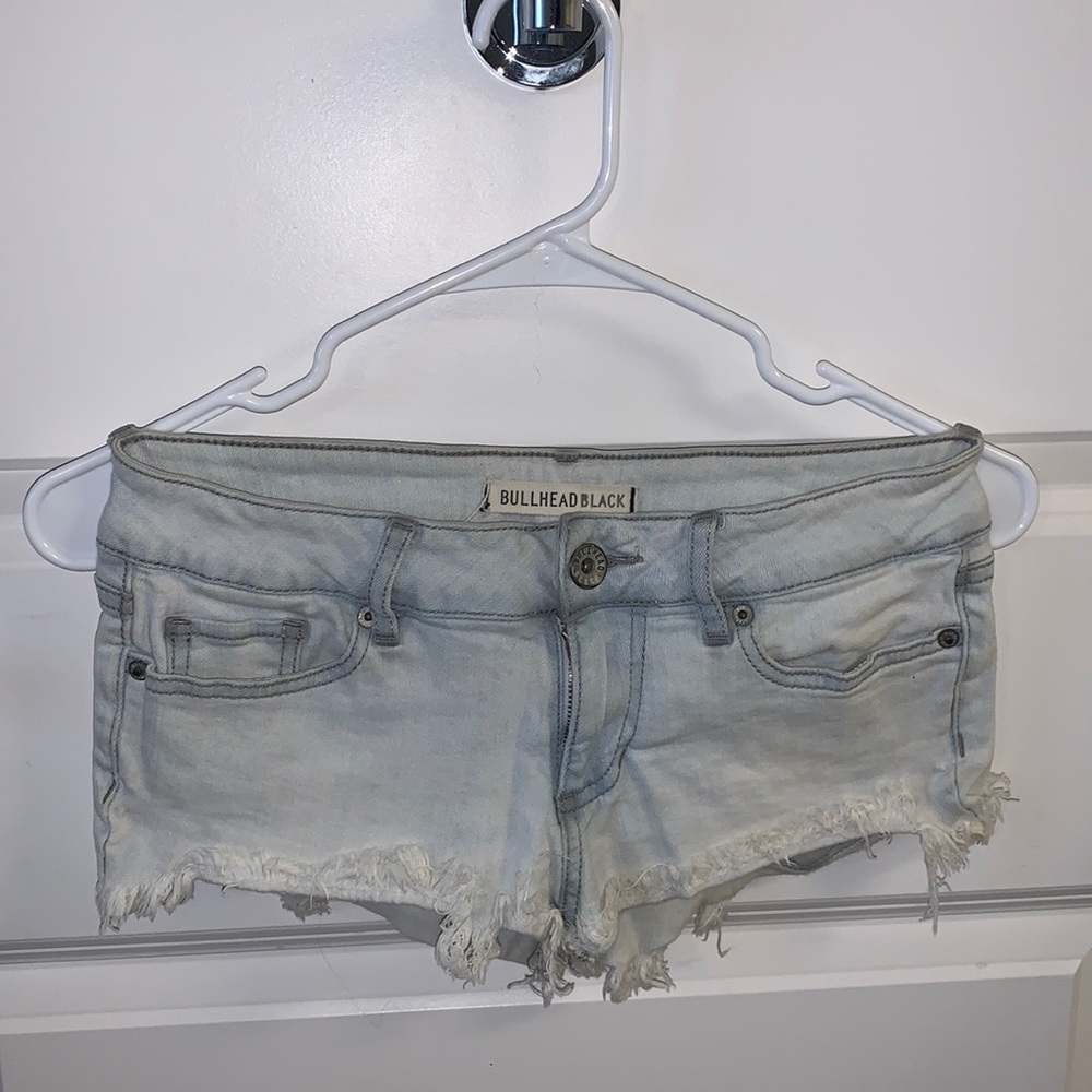 Denim cheeky Short shorts